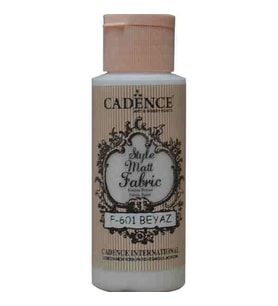 Cadence Style Matt Fabric Kumaş Boyası F-601 Beyaz 