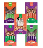 Kiwi Yammies Karışık Sıvı Kedi Ödül Maması*5 Paket