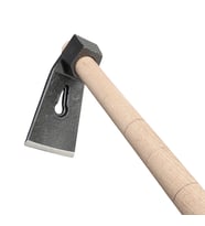 BEYLİNİ 400 GR Çelik Keser Ekonomik Dayanıklı Odun Bahçe Ot Çift Yönlü Ahşap Ergonomik Saplı Profesyonel (Siyah)