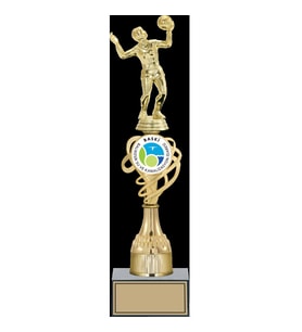 ODAK KUPA - Figürlü Kupalar - Voleybol Kadın Figürlü Kupalar FG-033 C - 38 cm