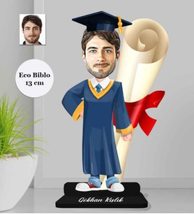 Kişiye Özel Mezuniyet Erkek Ahşap Eco Biblo -1