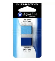 Daler Rowney Aquafine Sulu Boya Tablet 2li Cobalt Blue-Phthalo Blue