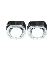2.5 İNÇ DÜZ Bİ XENON MERCEK KARE MODEL BEYAZ ANGELLİ KAPAK SET