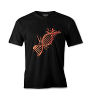 DNA Chain Exploding Siyah Erkek Tshirt