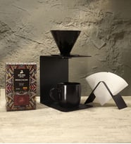 V60 Drıpper & Metal Drıpper Standı & Metal Kağıt Tutucu & Filtre Kahve & Kupa Bardak Hediye Seti