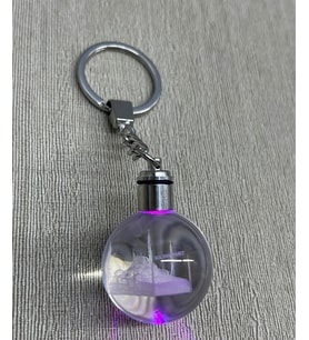 Periboia Ledli Sultanahmet Tasarımı Kristal Anahtarlık (Karışık)