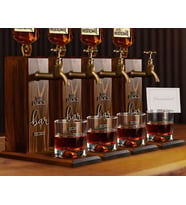 BK Gift Bar & Pub & Meyhanelere Özel Kabartma İsimli 4 Adet Musluklu Doğal Ahşap İçki Standı-2