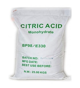 SİTRİK ASİT (MONOHİDRAT) - %99 - 25 Kg (Beyaz)
