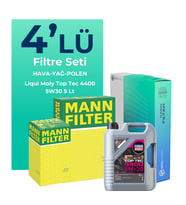 MANN Renault Modus 1.5 Dizel Filtre Bakım Seti Liqui Moly Motor Yağlı (2004-2009) 4 Lü