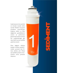 Waterlife Uyumlu Lg Membran 5li Seti Waterfill Tak Çevir  Su Arıtma Filtre (Beyaz)