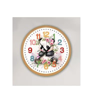 bilge Tasarım Çocuk odası Duvar Saati 30 x 30 CM (Karışık)