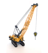 PALETLİ VİNÇ SETİ ÇIKRIKLI 33 CM İŞ MAKİNASI (Gri - Sarı)