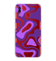 Samsung Galaxy A30  Kamera Korumalı  Kapak Renkli Desen Tasarımlı  Şeffaf Kılıf