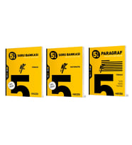 HIZ YAYINLARI 5. SINIF TÜRKÇE + MATEMATİK + PARAGRAF SORU BANKASI