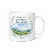 Dünya Hava Günü Temiz Gökyüzü Kirliliğe Karşı Duranlara Özel Tasarım Kupa Bardak Hediye