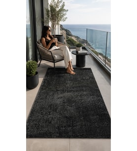 Dream Soft/Peluş Antrasit Yumuşak Yüzeyli Makinede Yıkanabilir Halı Sultan Halı