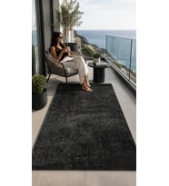 Dream Soft/Peluş Antrasit Yumuşak Yüzeyli Makinede Yıkanabilir Halı Sultan Halı