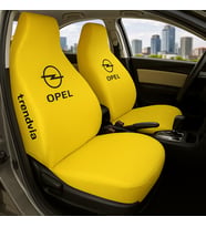 Opel Araçlar İçin Ön Arka Koltuk Penye Servis Kılıfı - Penye Kumaş Takım (Sarı)