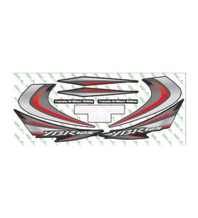YAMAHA YBR 125 2010 UYUMLU KIRMIZI STİCKER SET