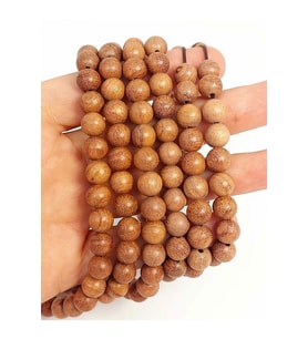 Bileklik Boy Yarım Dizi Ud Ağacı Ahşap 8mm (45262) (18CM UZUNLUĞUNDADIR)