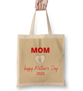 Funny Mothers DaY 2021 Bez Çanta Uzun Saplı