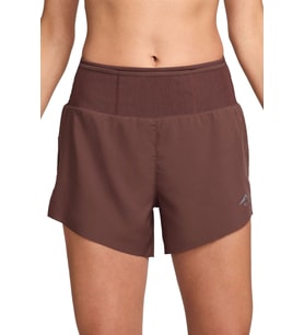 Nike Dri-Fit Brief-Lined Trail Running Short Fermuar Cepli Reflektörlü Slip Astarlı Kadın Koşu Şortu Kahverengi