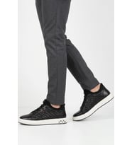 Voyager Taba Hakiki Deri Kroko Desenli Rahat Şık Erkek Casual Ayakkabı Sneaker 6424-1 M