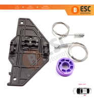 Citroen C5 MK2 MK3 RD/TD RC RD RW 2007-2018 4/5 Kapı 9223E2 İçin Elektrikli Arka Sol Cam Kriko Seti