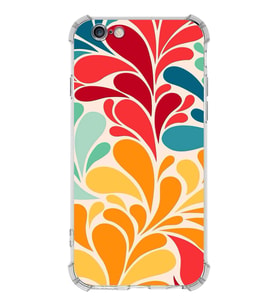 PrintiFy Apple iPhone 6 Plus Uyumlu Retro Color 5 Baskılı Şeffaf Köşe Korumalı Antişok Kılıf