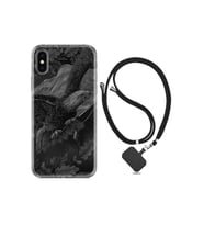 Iphone X Xs Uyumlu Kılıf Resimli Desenli Silikon Boyun Askılı Dark Eagle 1909