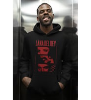 Lana Del Rey Baskılı Unisex Oversize Şarkıcı Hoodie