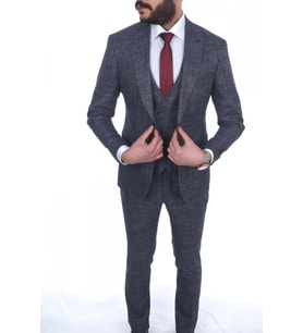Jan Carlucci Slimfit Yelekli Drop 6 Takım
