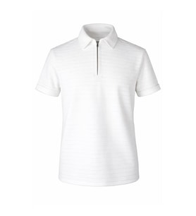 Trender 26YSS9000024 Beyaz Erkek T-Shirt Kayı Yarım Fermuarlı