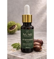 NUMI Naturals %100 Saf At Kestanesi Yağı 20 ml – Doğal Sabit Yağ  Masaj ve Cilt Bakımı İçin