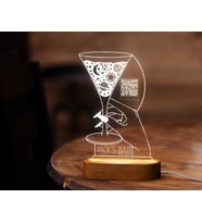 BK Gift Restoran & Cafe & Barlara Özel Led Lamba QR Kod Menü, Işıklı QR Menü, QR Kodlu Masa Dekoru, Işıklı Pleksi Biblo-17