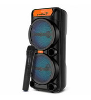 Kablosuz Mikrofonlu RGB Işıklı Taşınabilir Parti ve Karaoke Hoparlörü (GTS-1880)