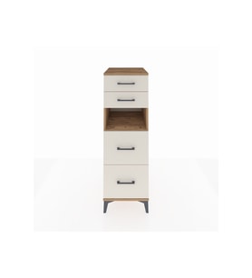 Kronos Dolap Tek Raflı 4 Çekmeceli 44x59x134 Çam-Aytaşı