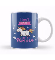 I Don't Care I'm A Unicorn Kupa Bardak Porselen