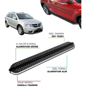DODGE JOURNEY UYUMLU 2009 2010 2011 ARACA ÖZEL YAN BASAMAK