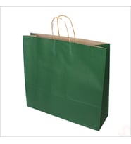 Büküm Saplı Kraft Çanta 40 x 44 x 13 cm, Yeşil - 1 Adet (STD)