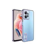 Xiaomi Redmi Note 12 4G Uyumlu Kılıf Kamera Korumalı Logo Gösteren Zore Omega Kapak