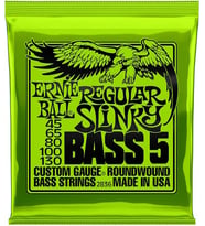 Ernie Ball P02836 Regular Slinky Nickel 45-130 (5 Telli) Bas Gitar Teli