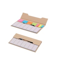Geri Dönüşümlü Kraft Haftalık Planlayıcı Bloknot Seti - Yapışkanlı Not Kağıdı Post-it Ve Kalemli