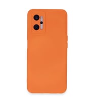 Realme 9i 4g Kılıf Nano İçi Kadife Silikon - Turuncu