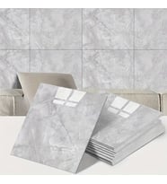 Gri Mermer Desen Duvar Sticker (30x30)