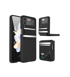 Galaxy Z Flip 3 Kılıf Belt Flip Kapak - Siyah