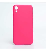 Apple iPhone XR 6.1" Kılıf İçi Kadife Özel Tasarım Esnek Yumuşak Pürüzsüz (Koyu Pembe)
