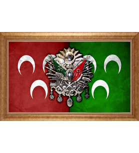 ALTIN ÇERÇEVELİ PASPARTULU TABLO CR725