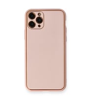 Iphone 11 Kılıf Coco Deri Silikon Kapak - Pembe