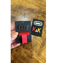 2 Lİ ÇELİK ARMA SETİ DİKİŞ GİYİM ÇANTA AKSESUARI 7X5 CM